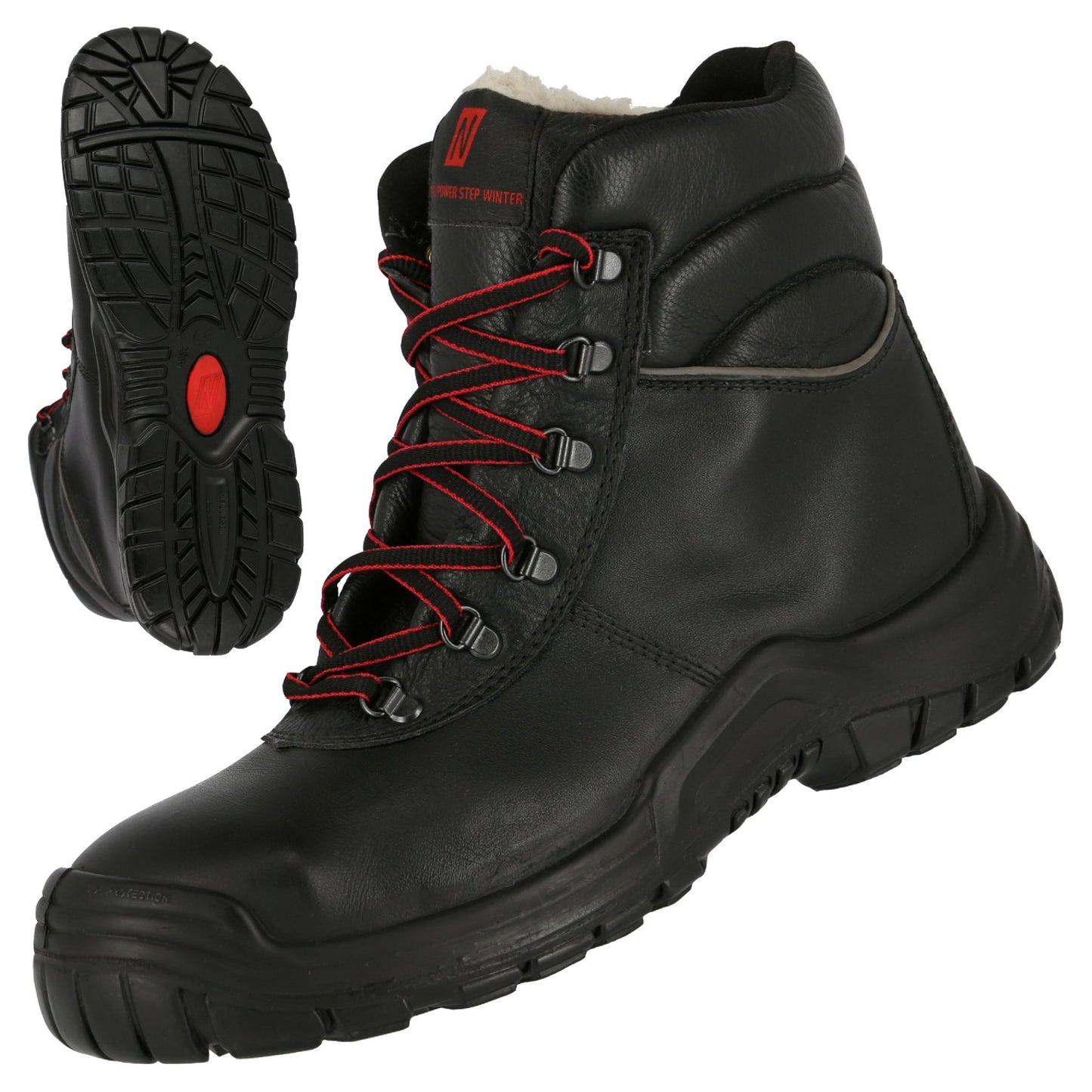 NITRAS POWER STEP MID+, S3 CI HI HRO SRC biztonsági téli csizma, középmagas, fekete