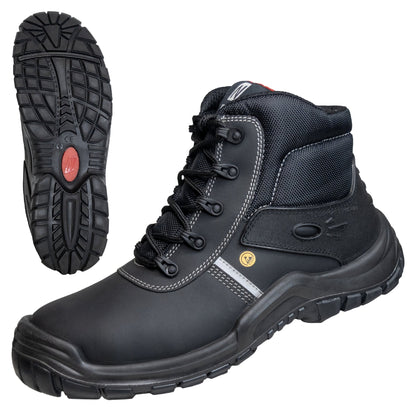 NITRAS UTILITY STEP MID, S3L CI FO SR biztonsági csizma, fekete
