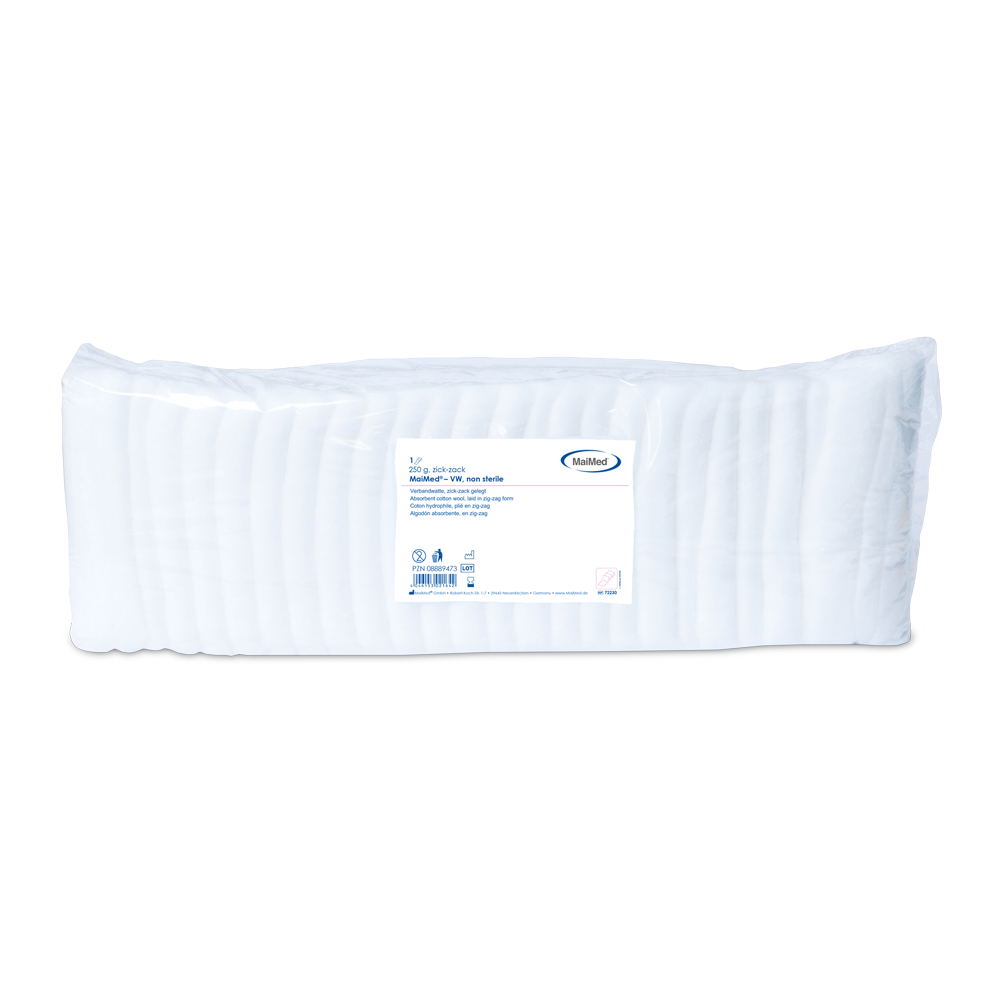 MaiMed-VW cikk-cakk kötésű pamut fóliatáska