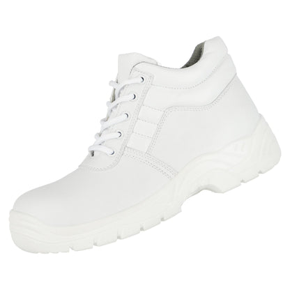 NITRAS CLEAN STEP MID, S2 biztonsági csizma, középmagas, fehér