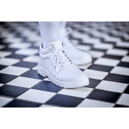 NITRAS CLEAN STEP MID, S2 biztonsági csizma, középmagas, fehér