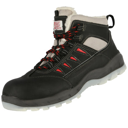 NITRAS SPORT STEP MID W, S3 CI biztonsági téli csizma, középmagas, fekete