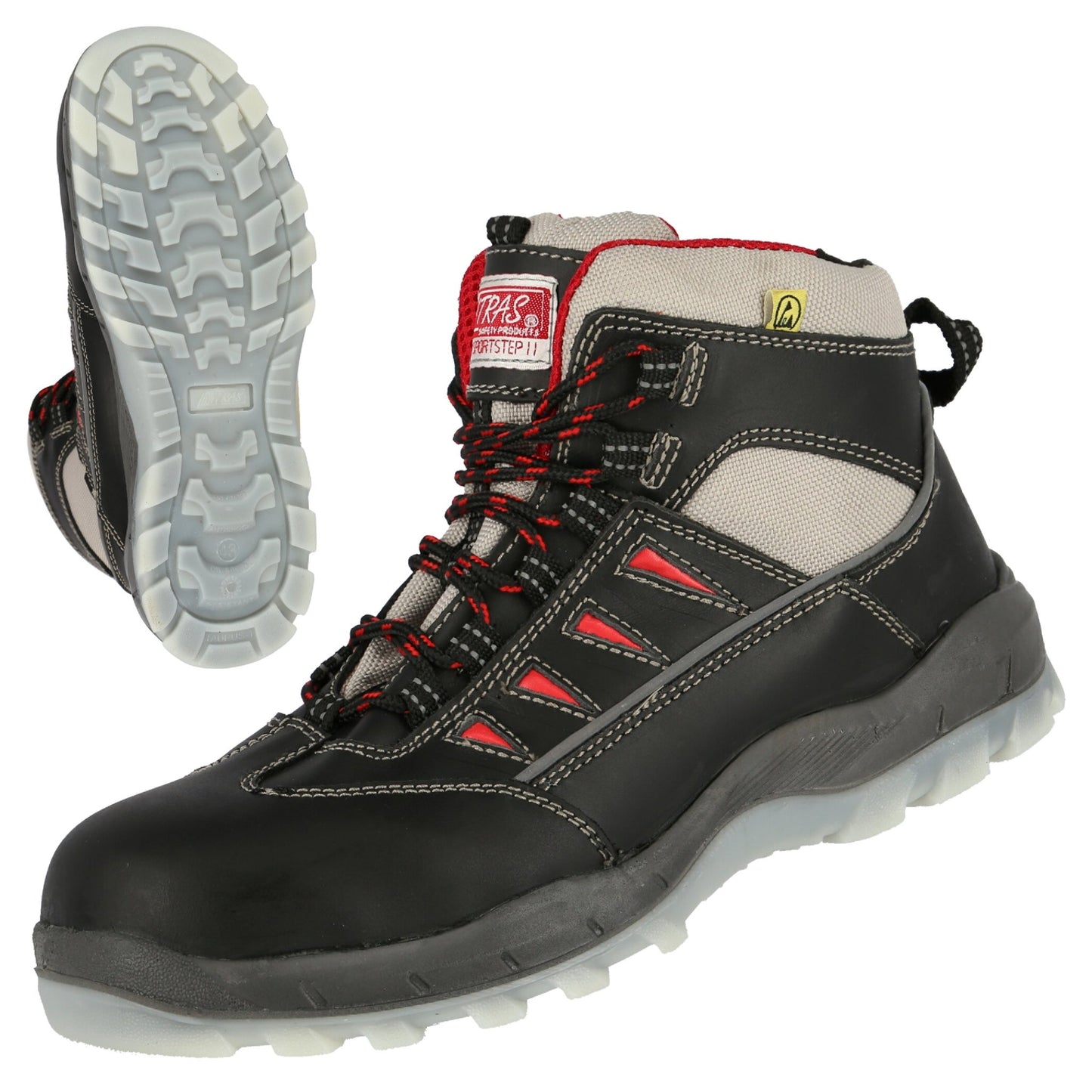 NITRAS SPORT STEP MID, S3 biztonsági csizma, középmagas, fekete