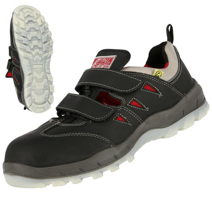 NITRAS SPORT STEP SA, S1P biztonsági szandál, fekete