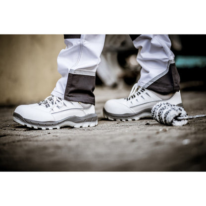 NITRAS SPORT STEP WH, biztonsági alacsony cipő, fehér