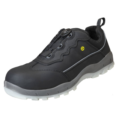 NITRAS SPORT STEP FIT, biztonsági alacsony cipő, fekete