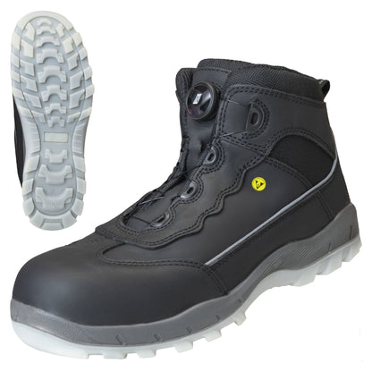 NITRAS SPORT STEP MID FIT, biztonsági csizma, középmagas, fekete