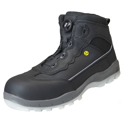 NITRAS SPORT STEP MID FIT, biztonsági csizma, középmagas, fekete