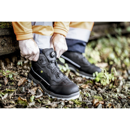 NITRAS SPORT STEP MID FIT, biztonsági csizma, középmagas, fekete