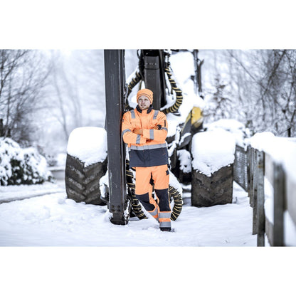 NITRAS MOTION TEX VIZ, jól látható parka, neon narancs / sötétkék