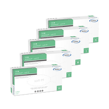 MaiMed-soft PF latex vizsgálókesztyű nem steril púdermentes 100 db/doboz