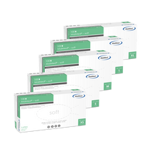 MaiMed-soft latex vizsgálókesztyű, nem steril, púderes, 100 db/doboz