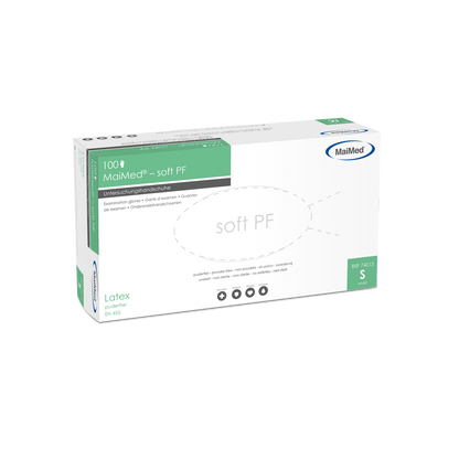 MaiMed-soft PF latex vizsgálókesztyű nem steril púdermentes 100 db/doboz