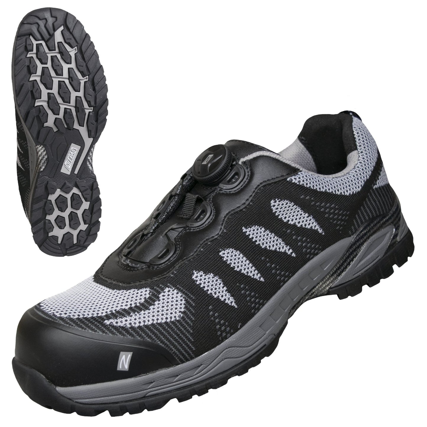 NITRAS PRO STEP FIT, biztonsági cipő, fekete/szürke