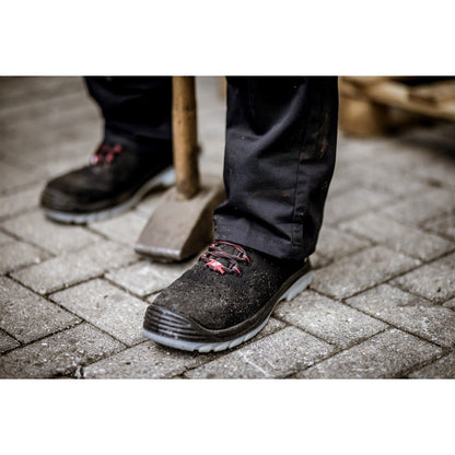 NITRAS MICRO STEP MID, S1 P biztonsági csizma, középmagas, fekete