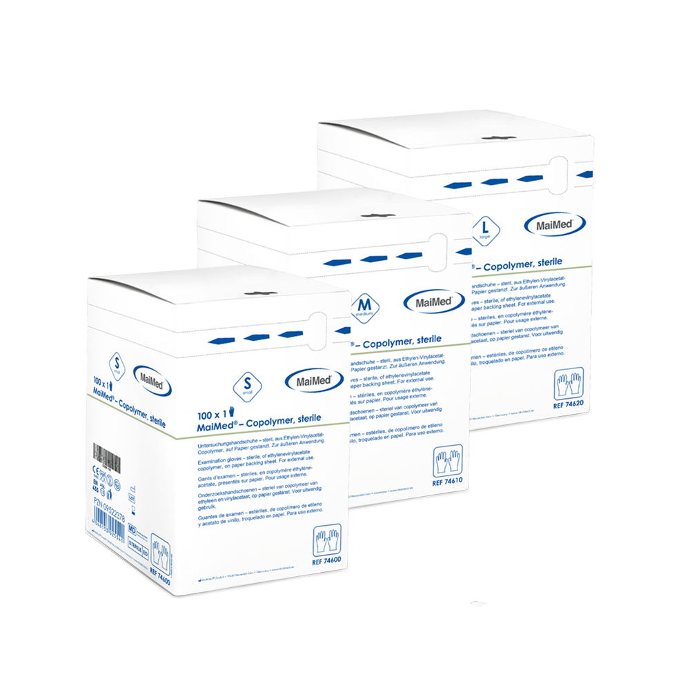 MaiMed kopolimer steril, eldobható kesztyű