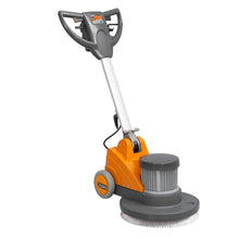 A TASKI ergodisc HD a Diversey Deutschland GmbH & Co. OHG-tól egy erős alacsony fordulatszámú egytárcsás gép (150 ford/perc), tökéletes az alaptisztításhoz és a márvány kristályosításhoz; szállítás 1 darabos csomagolásban.