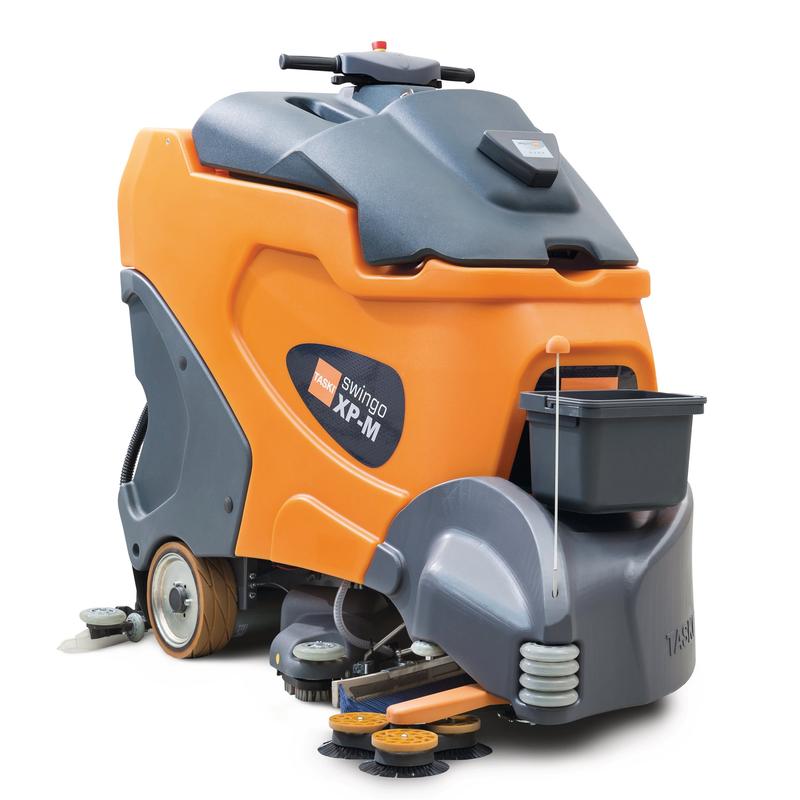 A TASKI swingo XP-M Intellisweep a Diversey Deutschland GmbH & Co. OHG-tól egy akkumulátoros súroló-szívógép mikroforgó kefével, 4x 6V-180Ah akkumulátorral és töltővel - ideális nagy területekre. Csomagolás: 1 darab.
