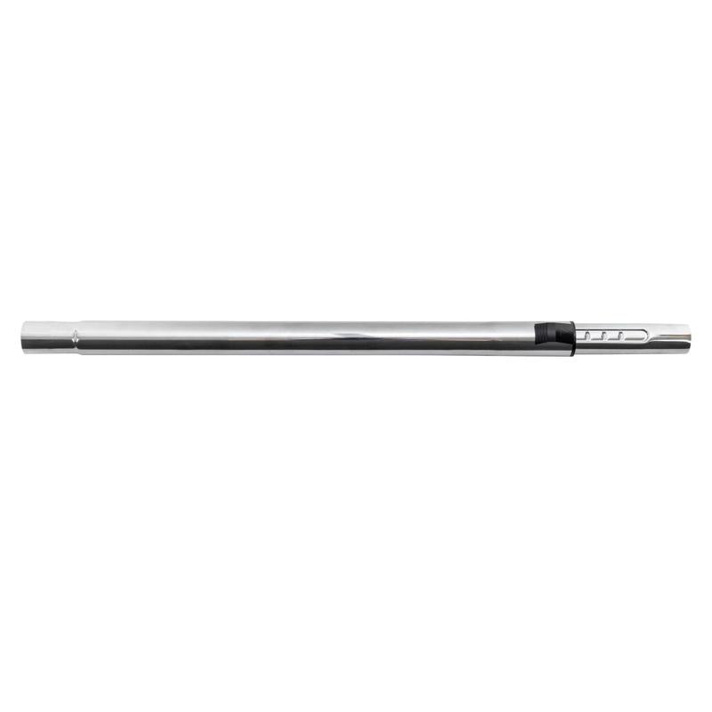 A TASKI AERO teleszkópos rúd a Diversey Deutschland GmbH & Co. OHG-tól egy fémből készült teleszkópos rúd, amely 1 méterig kihúzható, és csőívekkel való használatra lett kifejlesztve. Vízszintesen van ábrázolva fehér háttéren, hogy bemutassa karcsú és állítható kialakítását.