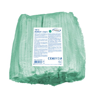 MaiMed-Cap K, klipszes sapka PP-ből, 100 db/zsák
