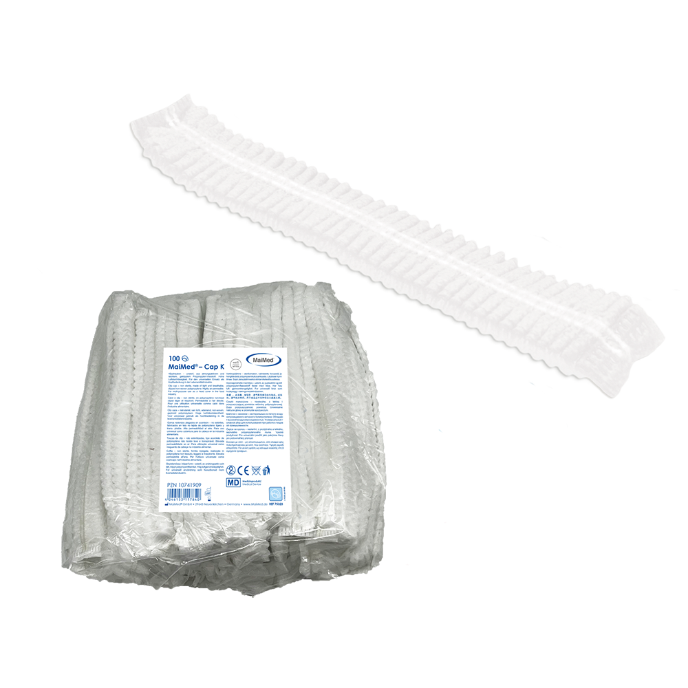 MaiMed-Cap K, klipszes sapka PP-ből, 100 db/zsák