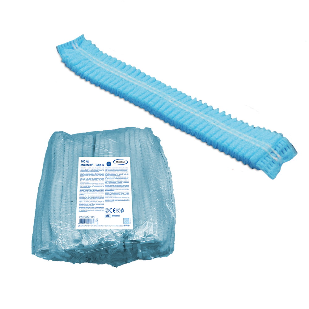 MaiMed-Cap K, klipszes sapka PP-ből, 100 db/zsák