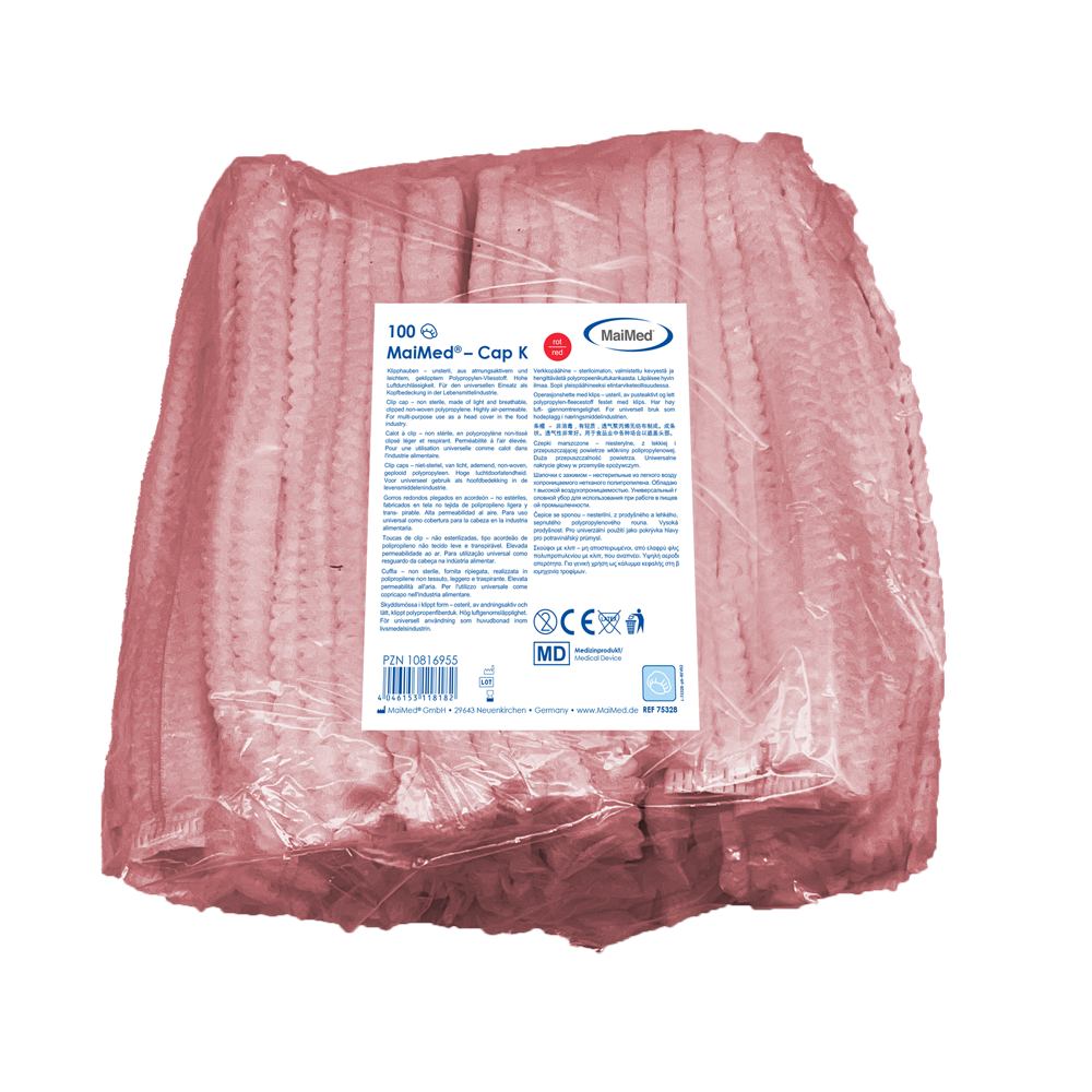MaiMed-Cap K, klipszes sapka PP-ből, 100 db/zsák