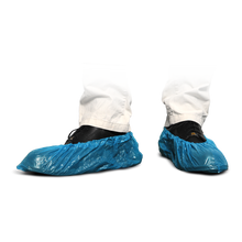 MaiMed-Cover PE cipővédők Eldobható cipőhuzatok PE-ből, kék, 100 db/csomag. | Csomag (100 db)