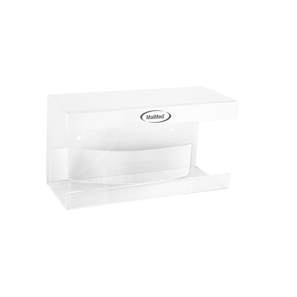 MaiMed fali tartó kesztyűtartókhoz akril rugóval - méretek: 246x106x135mm - 1 db | Csomag (1 db)