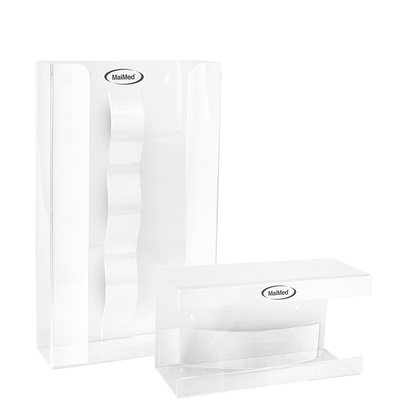 MaiMed fali tartó kesztyűtartókhoz akril rugóval - méretek: 246x106x135mm - 1 db | Csomag (1 db)