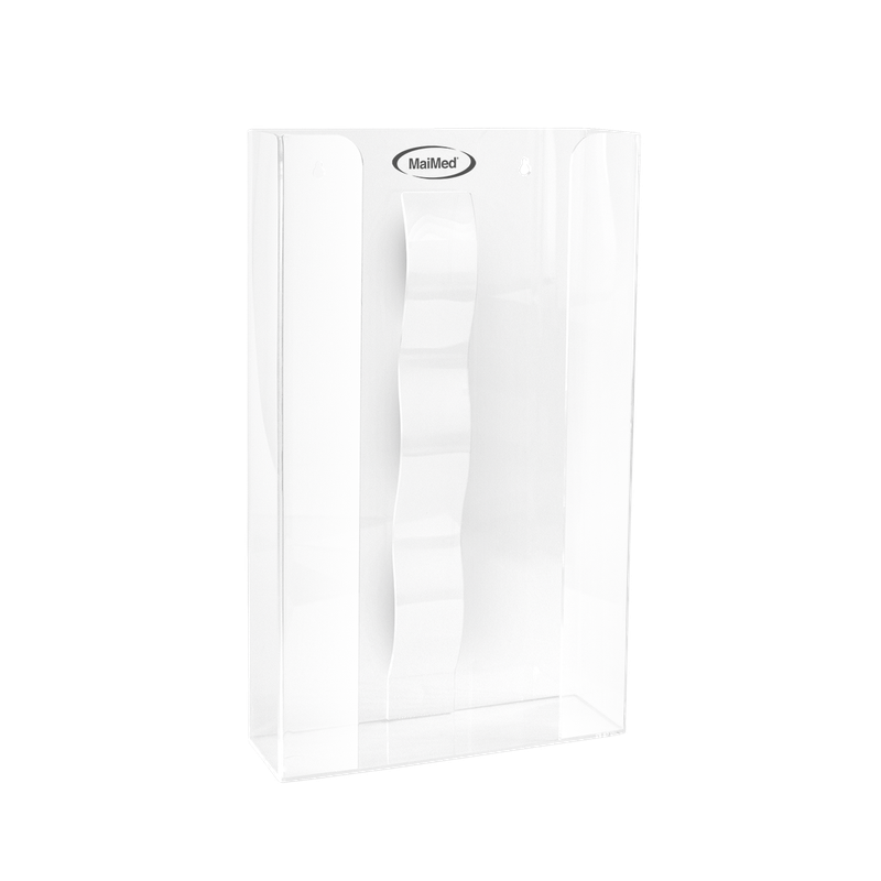 MaiMed fali tartó kesztyűtartókhoz akril rugóval - méretek: 246x81x410mm - 3 db-os készlet | Csomag (1 db)