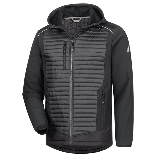 NITRAS MOTION TEX PLUS, steppelt softshell kabát, fekete