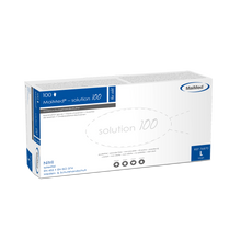 MaiMed-solution 100 latexmentes kesztyű, kék lila, nem steril púdermentes, 100 db/doboz