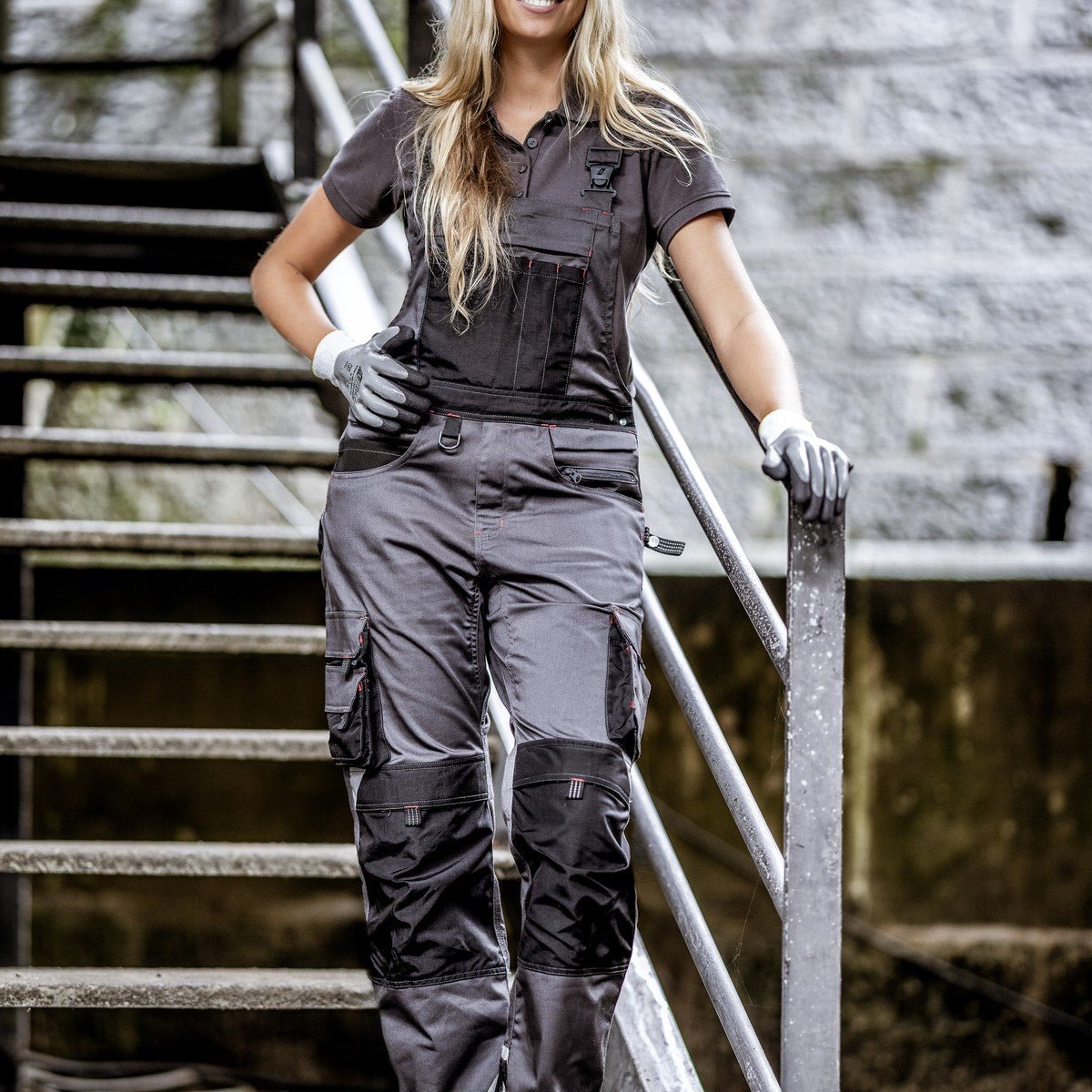 NITRAS MOTION TEX PRO FX, dungarees, szürke/fekete