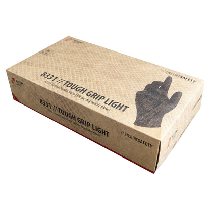 NITRAS TOUGH GRIP LIGHT, nitril eldobható kesztyű, fekete