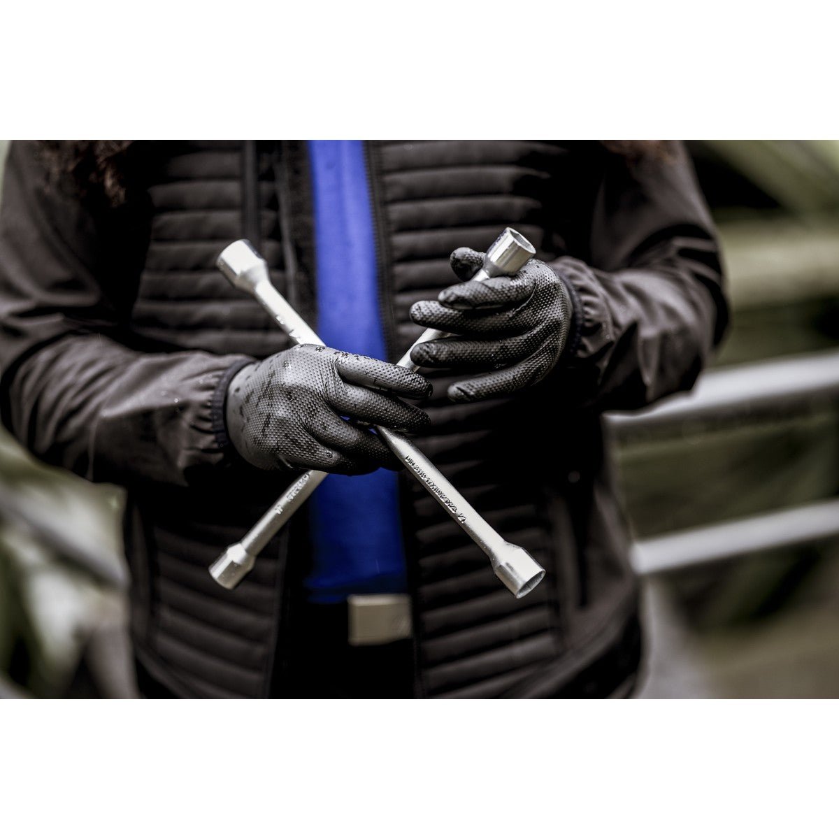 NITRAS TOUGH GRIP LIGHT, nitril eldobható kesztyű, fekete