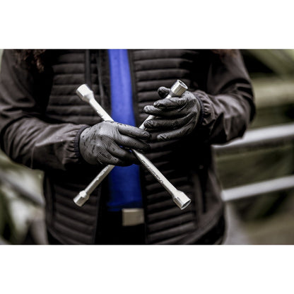NITRAS TOUGH GRIP LIGHT, nitril eldobható kesztyű, fekete