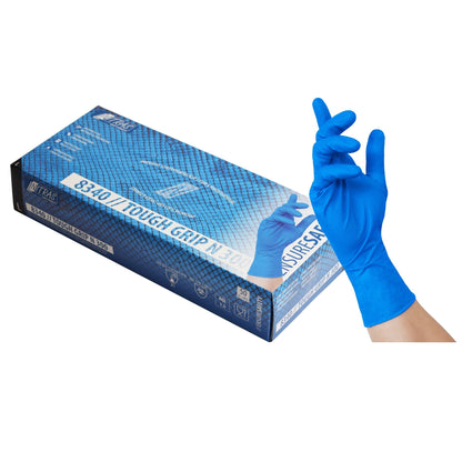 NITRAS TOUGH GRIP N 300, nitril eldobható kesztyű, kék