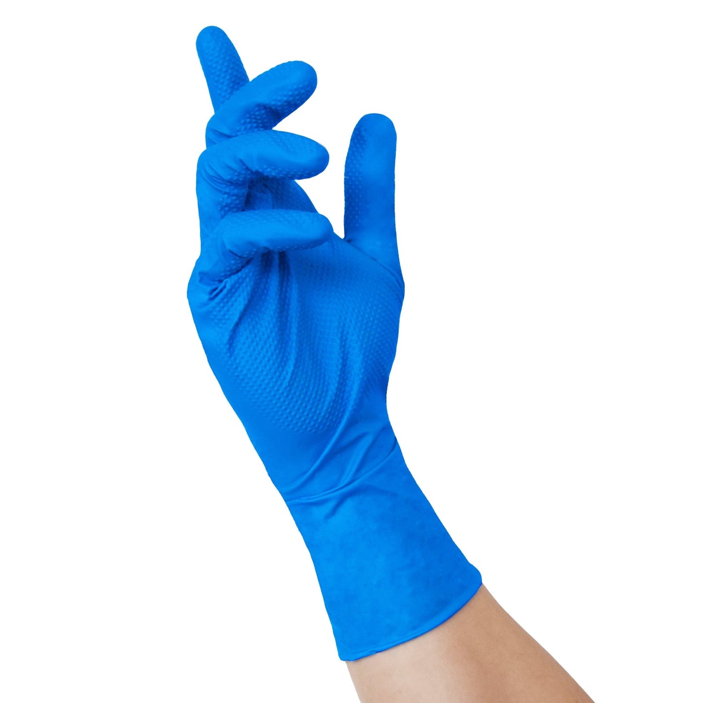 NITRAS TOUGH GRIP N 300, nitril eldobható kesztyű, kék