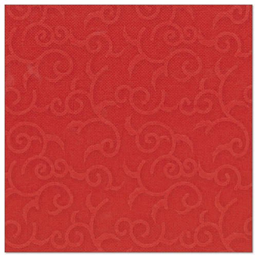 A PAPSTAR 50 szalvéta "ROYAL Collection" 1/4-hajtás, 40 x 40 cm piros, a PAPSTAR GmbH-tól finom, domborított csigamintával az egész felületen az elegáns struktúra megjelenéséért.