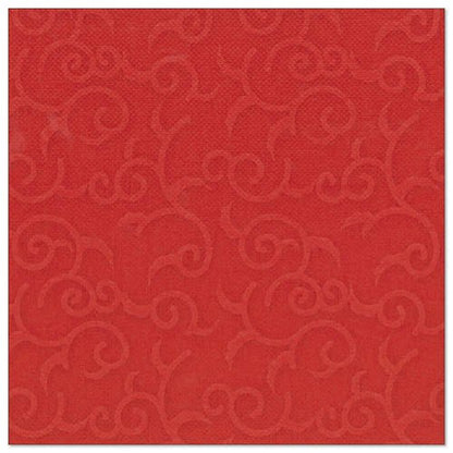 A PAPSTAR 50 szalvéta "ROYAL Collection" 1/4-hajtás, 40 x 40 cm piros, a PAPSTAR GmbH-tól finom, domborított csigamintával az egész felületen az elegáns struktúra megjelenéséért.