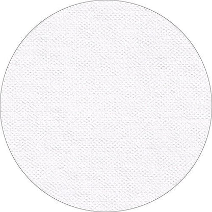 A Starpak asztalterítő, szövetre emlékeztető, "soft selection plus" vlies közeli képe: kerek strukturált felülete finom szövetre emlékeztet - egyszerű fehér háttér előtt bemutatva.