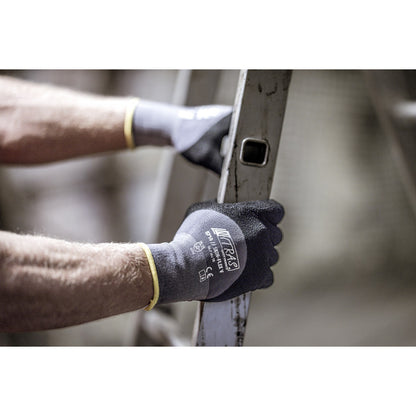 NITRAS SKIN FLEX V, szerelőkesztyű, szürke/fekete