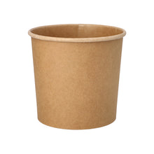 Egy egyszerű, barna PAPSTAR papírleveses pohár (760 ml, Ø 11,5 cm, 11 cm magas), amely feltekert peremmel látható fehér háttér előtt. 25 darabos csomag a PAPSTAR GmbH-tól.