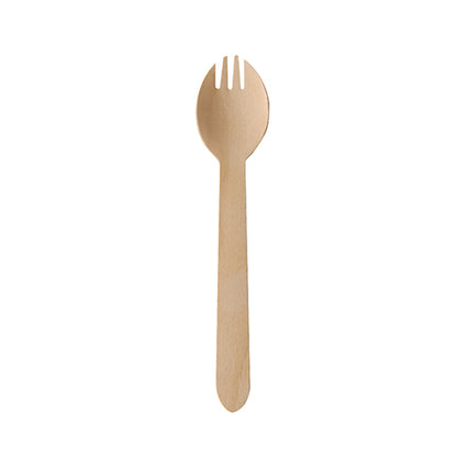 A PAPSTAR fa "pure" gőffel (16 cm) a PAPSTAR GmbH-tól, fehér alapon ábrázolva, kombinálja a kanalat és a villát három rövid foggal, és környezetbarát alternatívát kínál a hagyományos evőeszközökkel szemben. 100 darabos csomag.