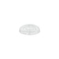 A Starpak 125 dressingpohárhoz való fedél, PET kerek Ø 5,9 cm · 0,7 cm átlátszó, egy átlátszó kerek fedél emelt peremmel és középen kör alakú területtel az eldobható italpoharakhoz; fehér háttéren ábrázolva (125 darab).