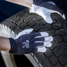 NITRAS TROPIC, szerelőkesztyű, szürke / sötétkék