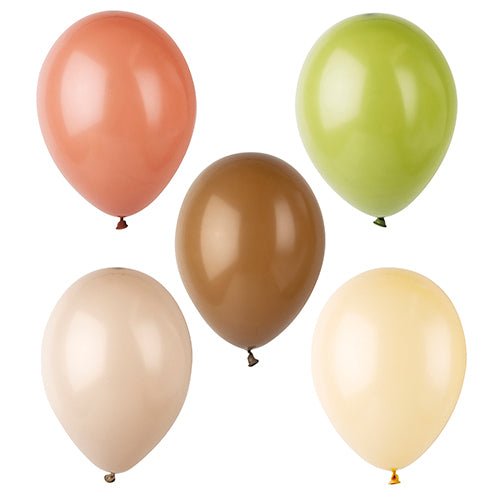 Tíz színesen válogatott PAPSTAR latex léggömb 25 cm a PAPSTAR GmbH-tól csoportosan ábrázolva fehér háttéren. Kiváló minőségű anyagból készült a hosszú élettartam érdekében.