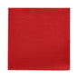 Eine rote, quadratische PAPSTAR 50 Servietten „DAILY Collection“ Serviette (32 x 32 cm, 1/4-Falz) der PAPSTAR GmbH mit leicht strukturierter Oberfläche, abgebildet auf weißem Hintergrund.