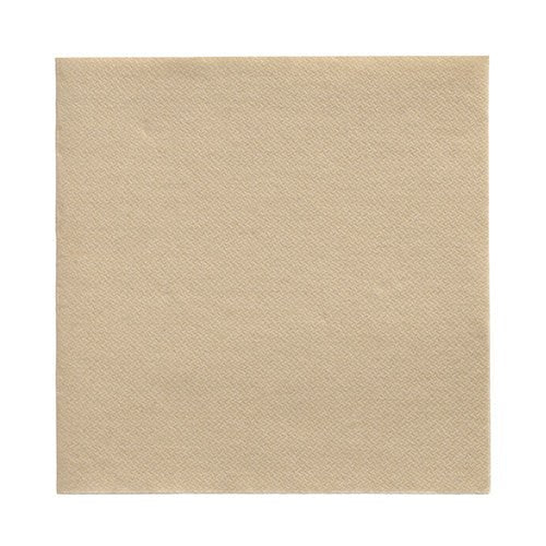 Egyetlen PAPSTAR 50 szalvéta „DAILY Collection“ 1/4-hajtású szalvéta (32 x 32 cm) a PAPSTAR GmbH-tól használatlanul van ábrázolva fehér háttéren, és felülről fényképezve, hogy kiemelje négyzet alakját és finom textúráját.